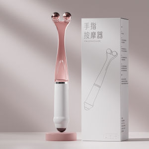 Double Head Finger Massager Roller Acupoint Hand Joint Massage Relief Five Beads Massager