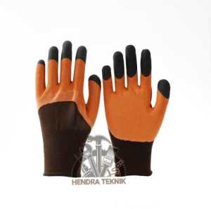 KAOS TANGAN KATUN KARET TEBAL SARUNG TANGAN KARET KERJA TEBAL SAVETY GLOVES PELINDUNG TANGAN RAJUT