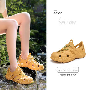 รองเท้าแตะชายหาดผู้หญิงอูฐรองเท้ากีฬาชายหาดส้นหนา