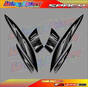 STRIPING VARIASI HONDA SPACY ONE / STICKER LIST VARIASI MOTOR HONDA SPACY