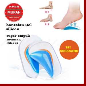 SEPASANG GEL SILICON ARCH SUPPORT INSOLE KAKI DATAR SOL SEPATU WANITA ALAS SEPATU SILICON