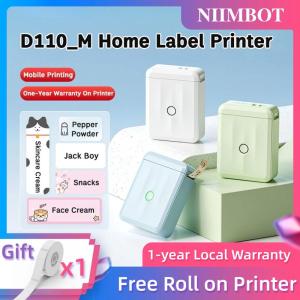 NIIMBOT D110 Portable Bluetooth Thermal Label Printer Wireless Inkless Sticker Maker for Easy Labeling