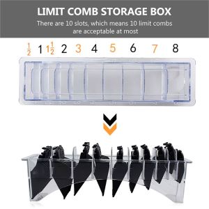 10 Grid Oil Head Clippers Caliper Kotak Limit Comb Hair Clipper Tooth Guides Combs Storage Box