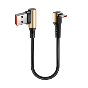 สายเคเบิล USB แบบสั้นชนิด C ชาร์จเร็วมีความทนทานสายถักเพื่อการจัดส่งไฟและการเดินทางที่รวดเร็ว