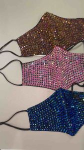 JACATEL Glow Studded Bling Mask