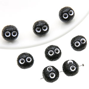 13x12mm 2pcs/bag Acrylic Small Coal Ball Beads For DIY Handmade Fashion Jewelry Accessories
