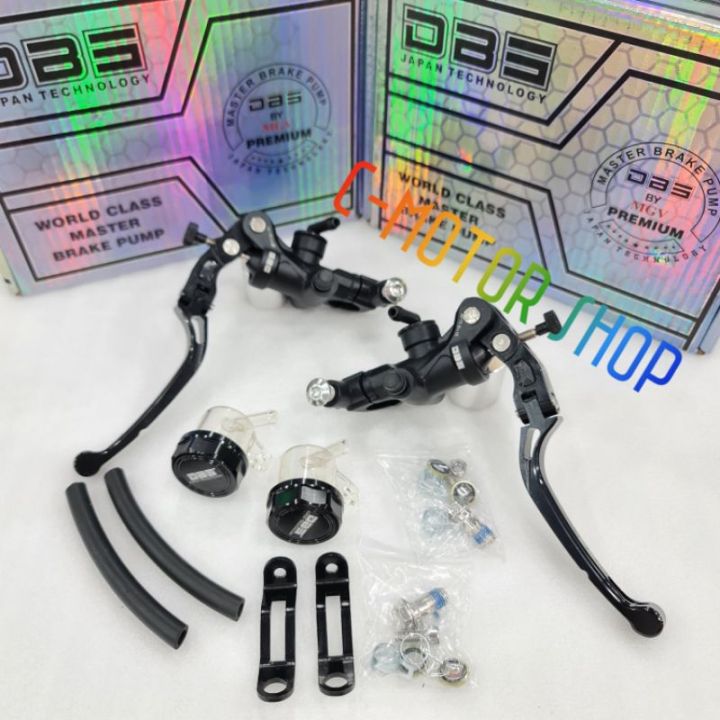 MASTER REM DBS PREMIUM RADIAL KIRI KANAN NMAX OLD, NMAX NEW  PCX 150, PCX 160, ADV 150, XMAX, FORZA, VARIO 160 ABS MODEL MASTER REM RCB S1 14MM BAHAN FULL CNC HANDLE BISA LIPAT UKURAN 14MM, 17,5MM, 19MM DBS 105 PREMIUM