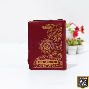 Alquran 30 Juz Lengkap Non Terjemah Mushaf Rasm Utsmani A6 Cover Motif Batik Resleting Ukuran Kecil