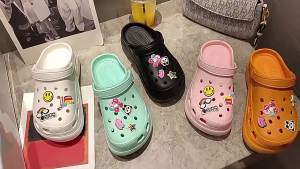[Free Shipping] Summer Thick-Soled Clogs Non-Slip DIY Beach Sandals Slip-On Sandals EVA WomenS Summer Footwear