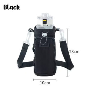 Outdoor Travel Portable Water Bottle Bag Large Capacity Diagonal Span Water Cup Drawstring Kettle Bags