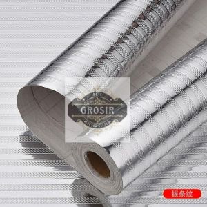DUNIA-Wallpaper Stiker Dapur Aluminium Anti Minyak Anti Air Dan Panas 60CM X 300CM Kitchen Oil Proof Sticker