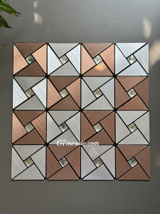 Tấm dán tường mosaic G7INOX08 mẫu mã đa dạng chống thấm chống ăn mòn tốt chống trơn trượt tốt tạo nên không gian trang trí đẹp mắt chịu nhiệt tốt ốp trang trí quán cafe phòng khách phòng bếp