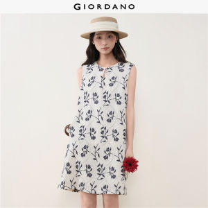 Giordano Women Women Round Neck Dress Free Shipping 18466715