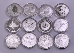 【discount store】Pure Silver Bars Copper Coin Plated Silver Clear Acrylic Non-magnetic Craft Creative Collection Gifts