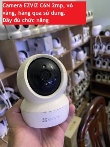 Camera wifi EZVIZ C6N 2mp hàng qua sử dụng ngoại hình vỏ vàng đầy đủ chức năng