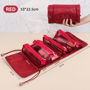 4 In 1 Detachable Makeup Pouch Travel Cosmetic Organizer