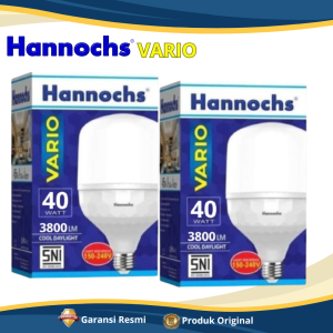 HANNOCHS VARIO Bohlam Lampu LED 6WATT Cahaya Putih Super Terang Desain Elegan Dengan Frosted Cover - GARANSI RESMI