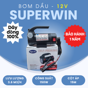 MÁY BƠM DẦU SUPERWIN 150W - 12V/ 24V/ 220V