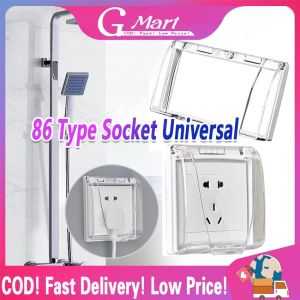 ⭐【LazTop Seller】Transparent Waterproof Power Outlet 86 type Switch protection box Sockets Electric Plug Cover Socket Protector Waterproof-Electric-Plug-Cover