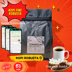 Kopi Temanggung Fine Robusta Bubuk Murni 100% Asli 250 gram