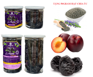 [ TẶNG 25GRAM HẠT CHIA ÚC ] Mận sấy Dẻo Chile cao cấp 500gram TH FONUT - Mận chile sấy - Mận Dẻo nhập khẩu Chile
