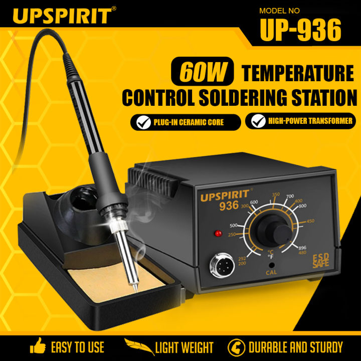 UPSPIRIT 936 Electric Soldering Iron Station 60W Adjustable Temperature