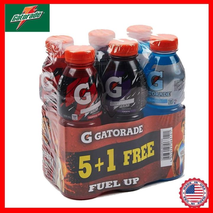 Gatorade™ Assorted Pack 500mL 5 1 Provides hydration Gatorade Products