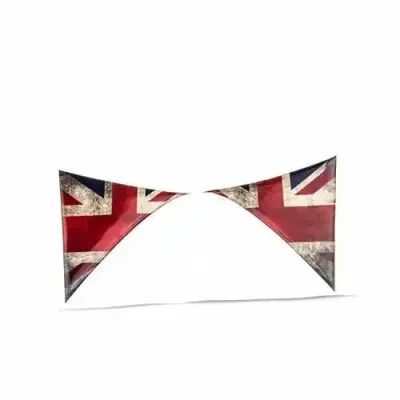 RT Car Styling Accessories For MINI Cooper F56 2Pcs Car Exterior Rear Back Trunk Tailfins Spoiler Wing 3D Sticker Decal Decoration