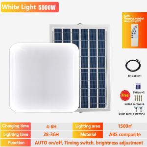 【buy 1 take1】5000W Solar light indoor led light outdoor waterproof floodlight chandelier ceiling light solar ceiling light household with remote control chandelier ceiling lamp for house promo solar panel with garden lamp wall lamp