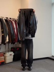 Quảng Đông C♢Áo Khoác Da Bò Cao Cấp Cổ Đứng Cỡ Lớn Thời Trang Cho Nam3/21