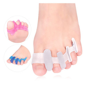 1Pair Toes Hallux Valgus Corrector Separator Straightener Foot Care Device Silicone Bunion Protector Fingers