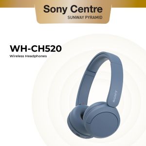 Sony WH-CH520 Wireless Headphones CH520 | 50 Hours Battery | CH520 | Bluetooth Connectivity
