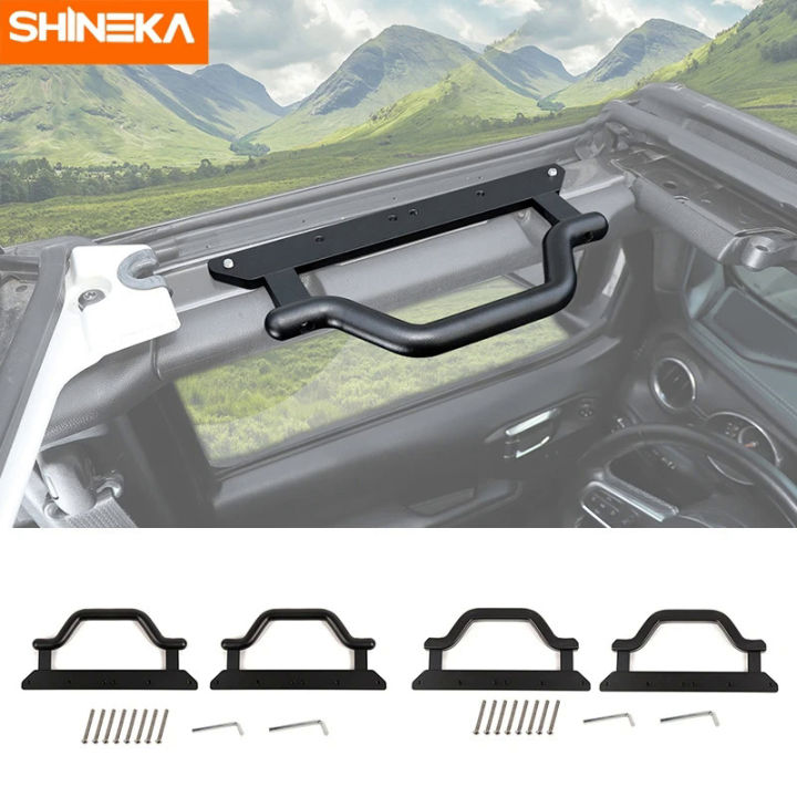 SHINEKA หลังคารถ Hard Top Grab Bar Handle สำหรับ Jeep Wrangler JL 2018