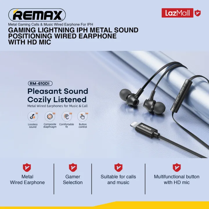 %5BRemax%20Audio%5D%20RM-610D%20Series%20Type-C/iPhone%20Wired%20Earphone%20with%203D%20Surround%20&%20Noise%20Isolating%20Mic,%20Metal%20Build%20for%20Mobile%20Game/Call%20-%20Image%205