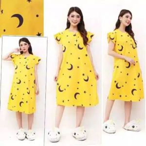 Daster karakter kancing depan Daster Busui Daster kekinian Daster midi Daster Viral Daster murah