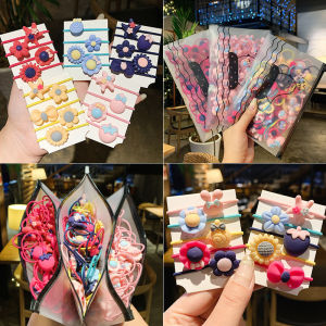 Set 20 Dây Cột Tóc Đính Hoa Xinh Xắn Cho Bé Gái