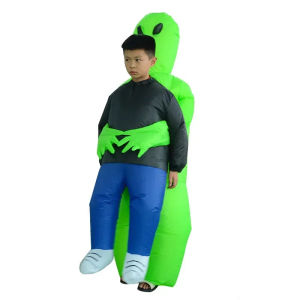 324Adult Kids Alien Inflatable Costume Boys Girl Party Cosplay Costume Funny Suit Anime Fancy Dress Halloween Costume For Man Woman