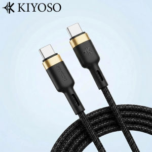 KIYOSO PD 60W Fast Charge Type-C Cable High Speed Data Transfer 480Mbps Type C to C Quick Charge Laptop and Tablet