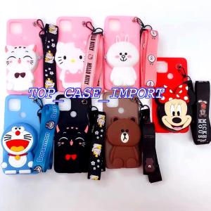 CASE DOMPET OPPO RENO 4 // CASE DISNEY DOMPET + TALI GANTUNGAN LEHER