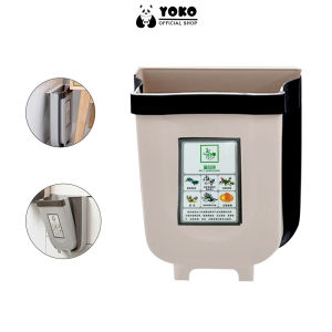 YOKO Tong Sampah Portable Lipat Keranjang Sampah Gantung Tempat Sampah Lipat Modern
