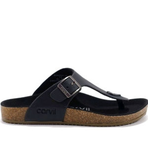 Sendal pria kulit japit original sandal jepit cowok laki dewasa model slide casual bapak2 buat acara resmi jagong lebaran branded Carvil Benzo 01 kwalitas premium promo cod keren murah 38-43