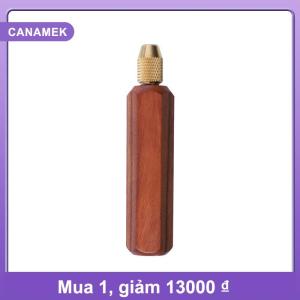 【CANAMEK】 Tay cầm giũa gỗ tay cầm gỗ kèm đầu kẹp collet bằng đồng thau dành cho các loại giũa nhỏ phụ kiện tự làm dùng để đánh bóng kim loại và ngọc bích.