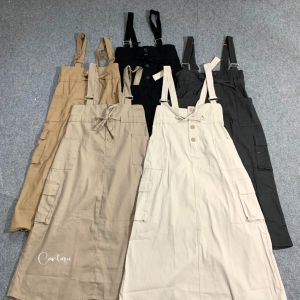 GalleryWattay - Najma Overall Jumpsuit Cargo - Overall Cargo Korean Style Wanita Kekinian Jumbo XXL