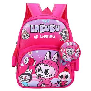 กระเป๋านักเรียนเด็กอนุบาล กระเป๋าเป้ผู้ชายและผู้หญิง เทรนด์กระเป๋าเป้สะพายหลังการ์ตูน เบา นุ่ม ระบาย อากาศ LL051