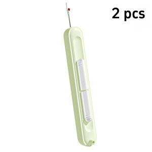 2 in 1 Needle Threader Double Head Portable Steel Sewing Tools Safety Thread Dismantling Alat Jahit 手工穿针器