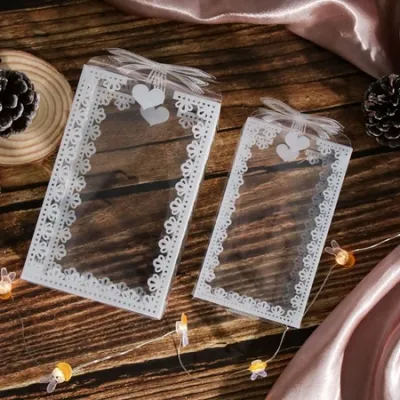 10pcs PVC Box Clear Box Acetate Box for Gift Transparent Box Plastic Box Acetate Box for Souvenirs