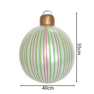 UNMEGONI Large Inflatable Light PVC Hanging Christmas Ornaments High Quality Decorative Christmas Ball Indoor/Outdoor