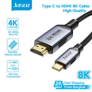Jasoz Type C to HDMI 4k/60Hz HDMI Cable สําหรับ สำหรับโทรศัพท์มือถือ แล็ปท็อป โทรศัพท์ต่อ ทีวี