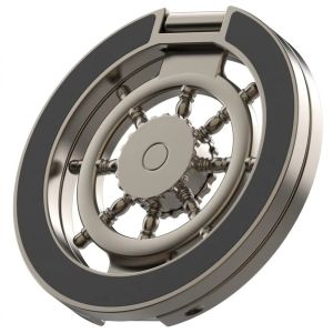 WENQI Zinc Alloy Phone Ring Stand 360 Rotating Foldable ic Phone Holder Spinner Toy Durable Metal Foldable Phone Grip Desk Use