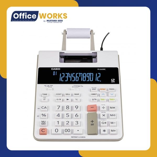 Casio FR-2650RC Desk-Top/ HR-150rc / HR100rc Type Printing Calculator ...
